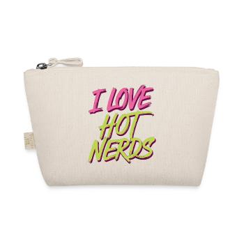 I Love Hot Nerds 19 - Bio-Täschchen - Natur - Vorne