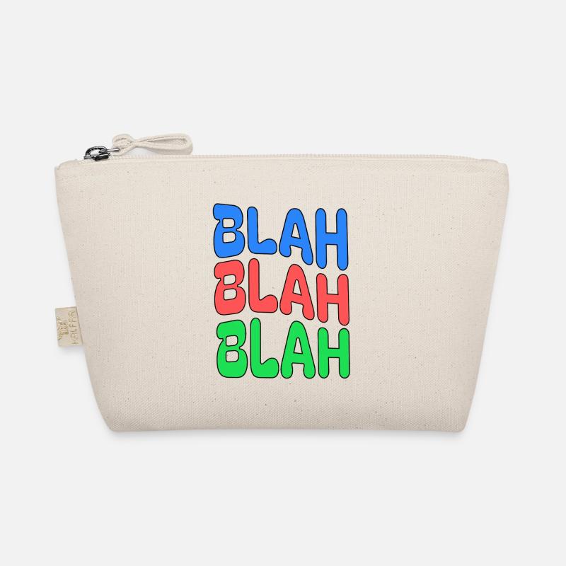 BLAH BLAH BLAH Colorful Statement Organic Pouch