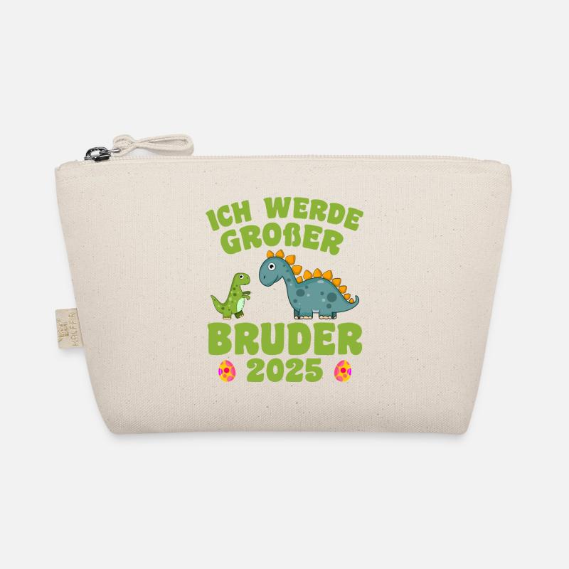 Ich Werde Großer Bruder 2025 - Bio-Täschchen - Natur