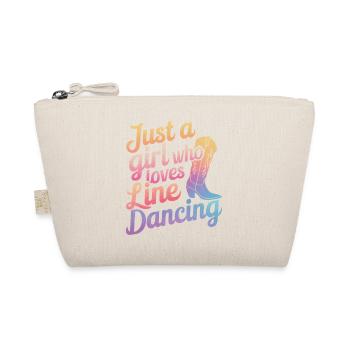 Line Dancing Dancing Dancers - Organic Pouch - nature - Front