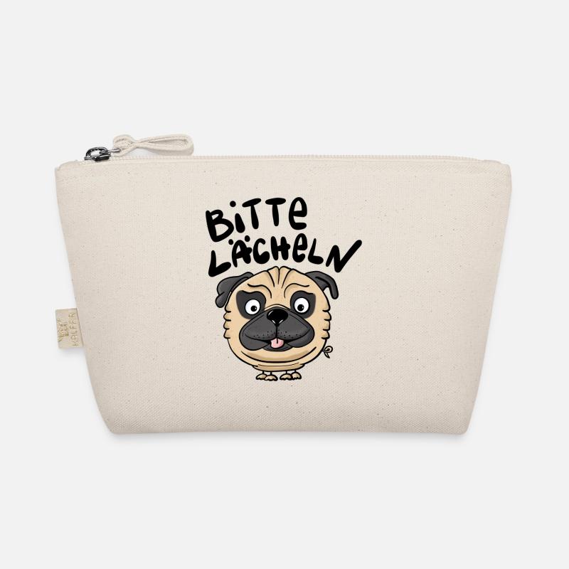 Mops Lächeln Bio-Täschchen
