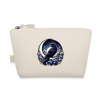 Raven at Night Moon Mystic - Organic Pouch - nature - Front