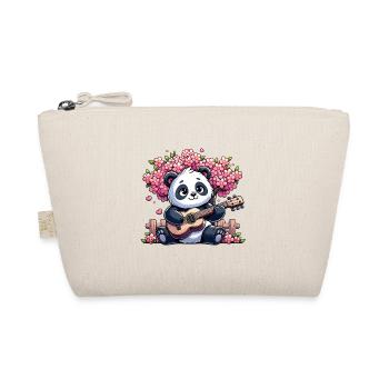 Panda mignon avec guitare Japon Chine - Trousse biologique - nature - Devant