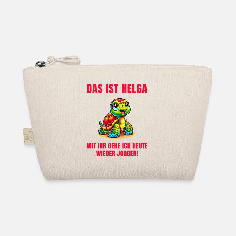 Motivierte Schildkröte Jogging Buddy Helga Bio-Täschchen