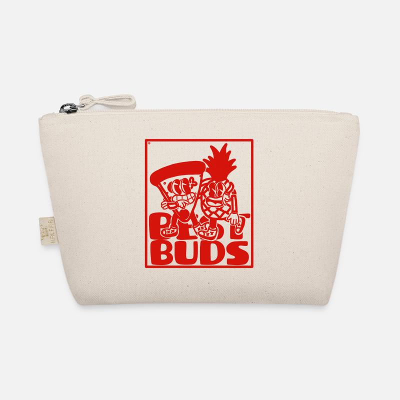 Retro Maskottchen Ananas Pizza Bio-Täschchen