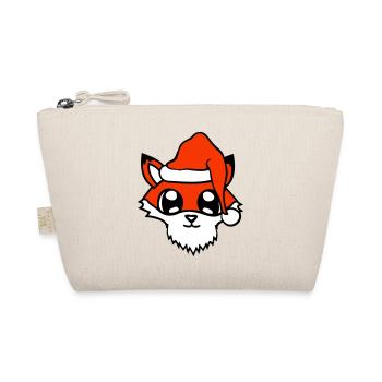 Fox Red Fox Santa Claus Christmas Gift - Organic Pouch - nature - Front