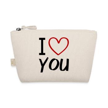 i love you - Bio-Täschchen - Natur - Vorne
