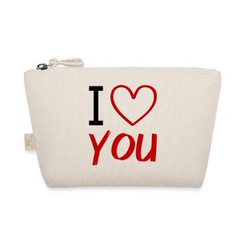 i love you - Bio-Täschchen - Natur - Vorne