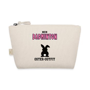 Badminton Oster Outfit Ostergeschenk Badmintonerin - Bio-Täschchen - Natur - Vorne
