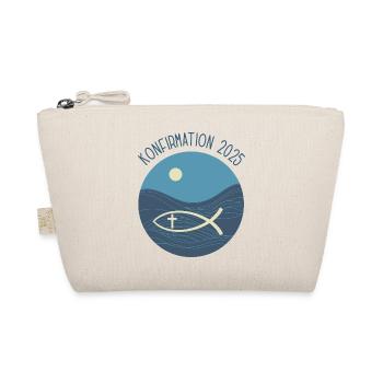 Konfirmation Fisch Christen Symbol Kirche Glaube - Bio-Täschchen - Natur - Vorne