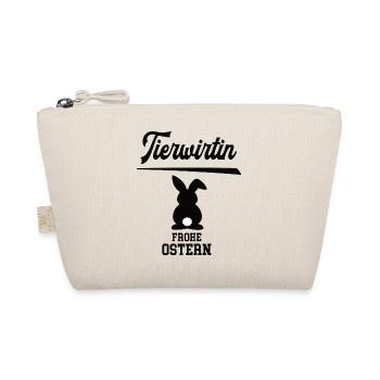 Tierwirtin Frohe Ostern Oster Outfit Tierwirt - Bio-Täschchen - Natur - Vorne