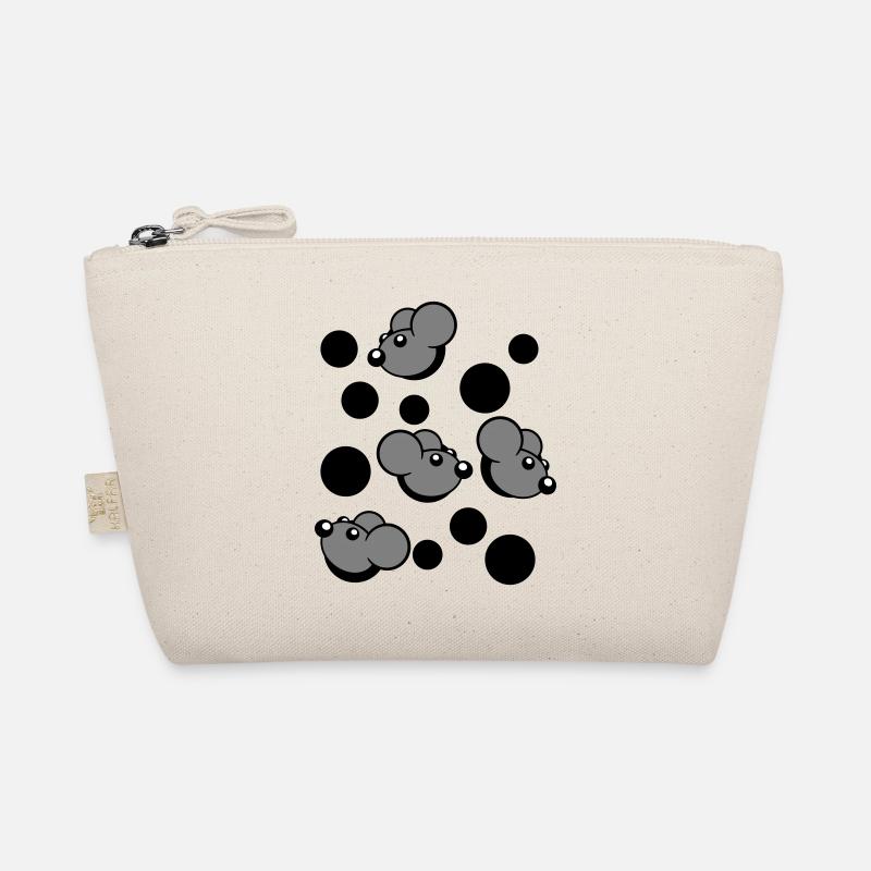 Viele Mäuse Gucken 4 Mauselöcher Wand Loch Muster Bio-Täschchen