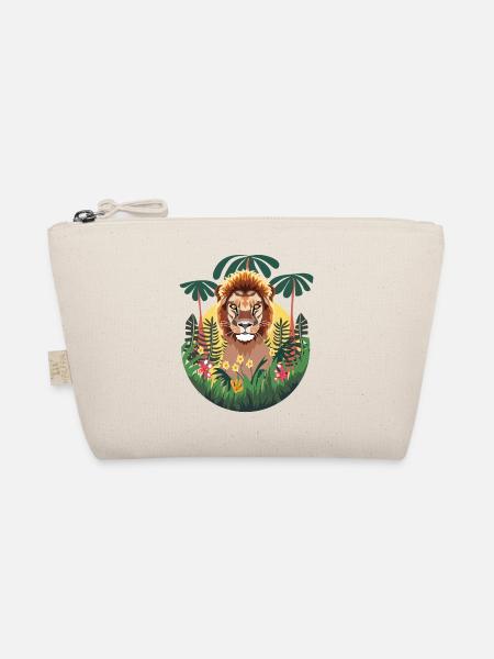 Lion Jungle - Organic Pouch - nature - Front