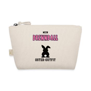 Brennball Oster Outfit Ostergeschenk Brennballerin - Bio-Täschchen - Natur - Vorne