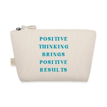 Positive thinking brings positive results - Organic Pouch - nature - Front