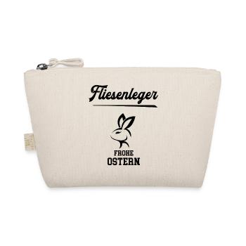 Fliesenleger Ostern Geschenk Fliesenlegerei Chef - Bio-Täschchen - Natur - Vorne