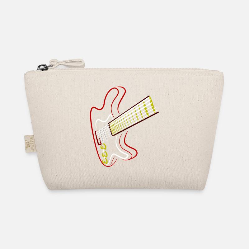 Electric Guitar Neon Design Organic Pouch