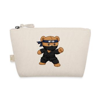 Teddy Bear Ninja - Organic Pouch - nature - Front