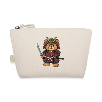 Teddy Bear Samurai - Organic Pouch - nature - Front