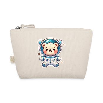 Teddy Bear Astronaut - Organic Pouch - nature - Front