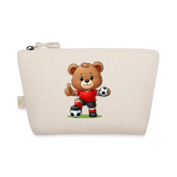 Teddy Bear Soccer Player - Organic Pouch - nature - Front