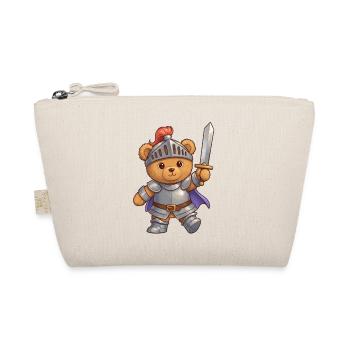 Teddy Bear Knight - Organic Pouch - nature - Front