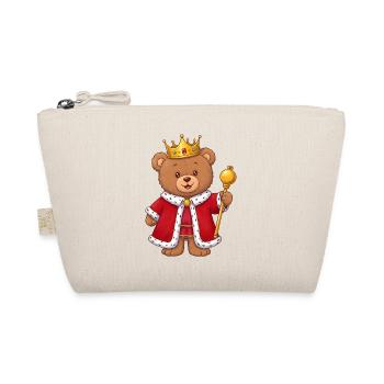 Teddybär König - Bio-Täschchen - Natur - Vorne