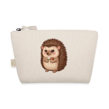 Animal Cartoon Hedgehog - Organic Pouch - nature - Front