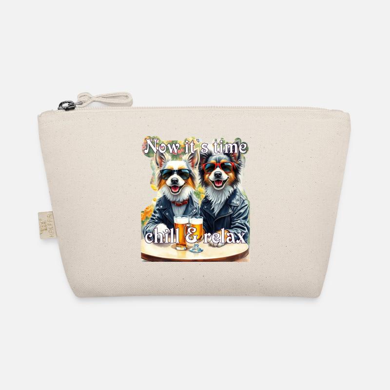 Chiens heureux Lunettes de soleil Bière Motard Loisirs Trousse biologique