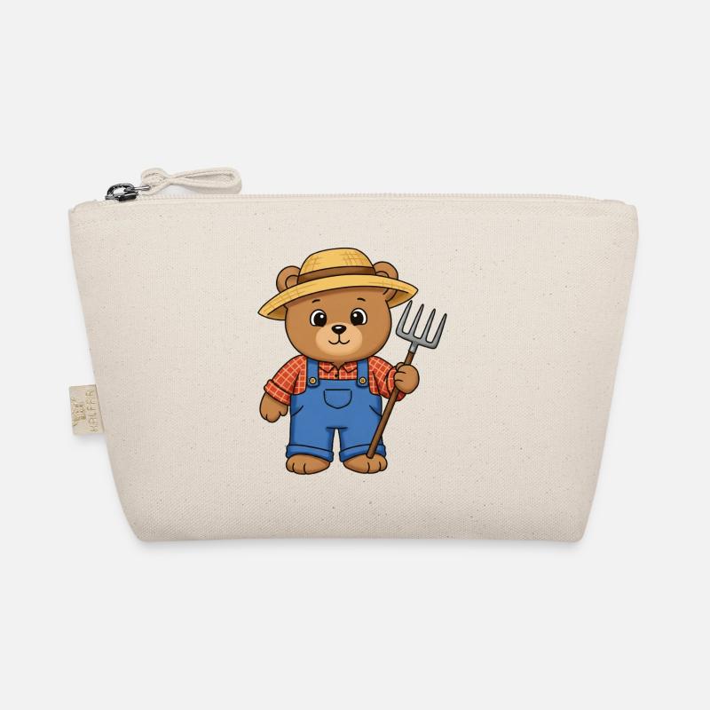 Teddy Bear Farmer Organic Pouch