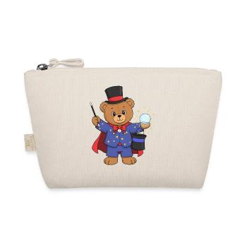 Teddybär Zauberer - Bio-Täschchen - Natur - Vorne