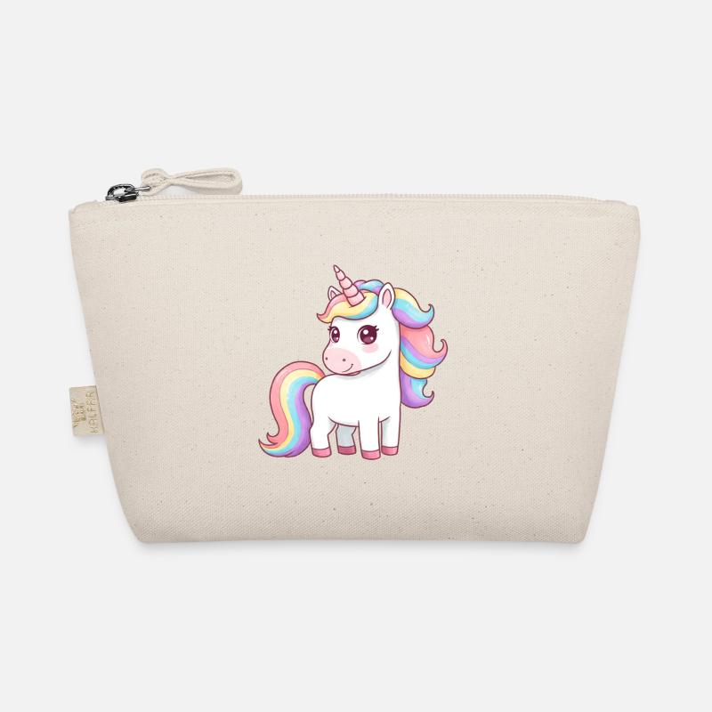 Tier Cartoon Einhorn Bio-Täschchen