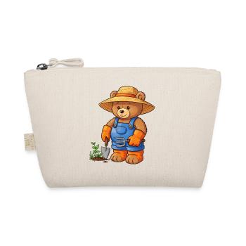 Teddy Bear Gardener - Organic Pouch - nature - Front