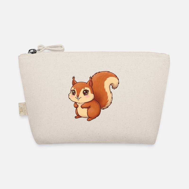 Tier Cartoon Eichhörnchen Bio-Täschchen