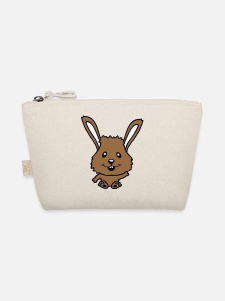 Bunny Rabbit Bunny Cartoon Small Animal Cute - Organic Pouch - nature - Front
