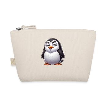 Dessin animé sceptique du pingouin coquin - Trousse biologique - nature - Devant