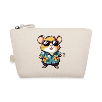 Hamster Funny Summer - Organic Pouch - nature - Front
