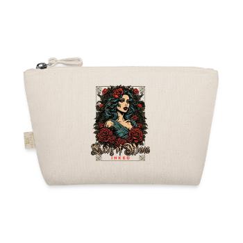 Tattoo Rose Art Lady of Roses Statement - Organic Pouch - nature - Front