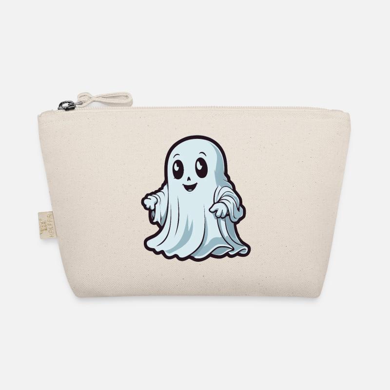 Cute Ghost - Spooky Halloween Design Bio-Täschchen