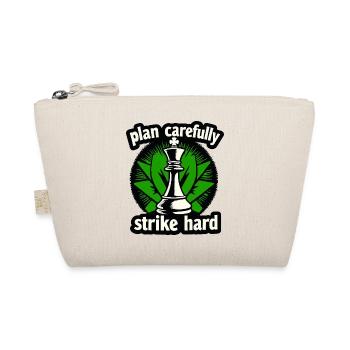 Schach plan carefully strike hard - Organic Pouch - nature - Front