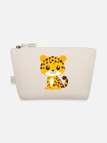kleiner Leopard - Bio-Täschchen - Natur