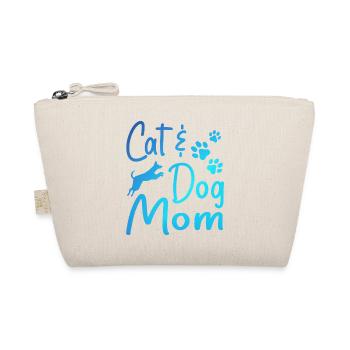 Haustier Katze Und Hund Mama T-Shirts Für Frauen, Katze Hund Mama - Bio-Täschchen - Natur - Vorne