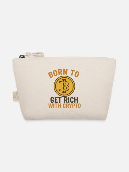 Get Rich with Crypto - Bio-Täschchen - Natur
