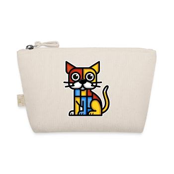 Colorful stylized image of a dog - Organic Pouch - nature - Front