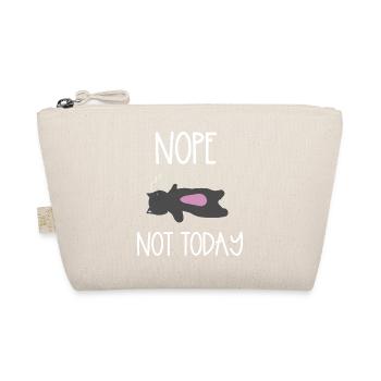 Nope Not Today Sleepover Illustration - Organic Pouch - nature - Front
