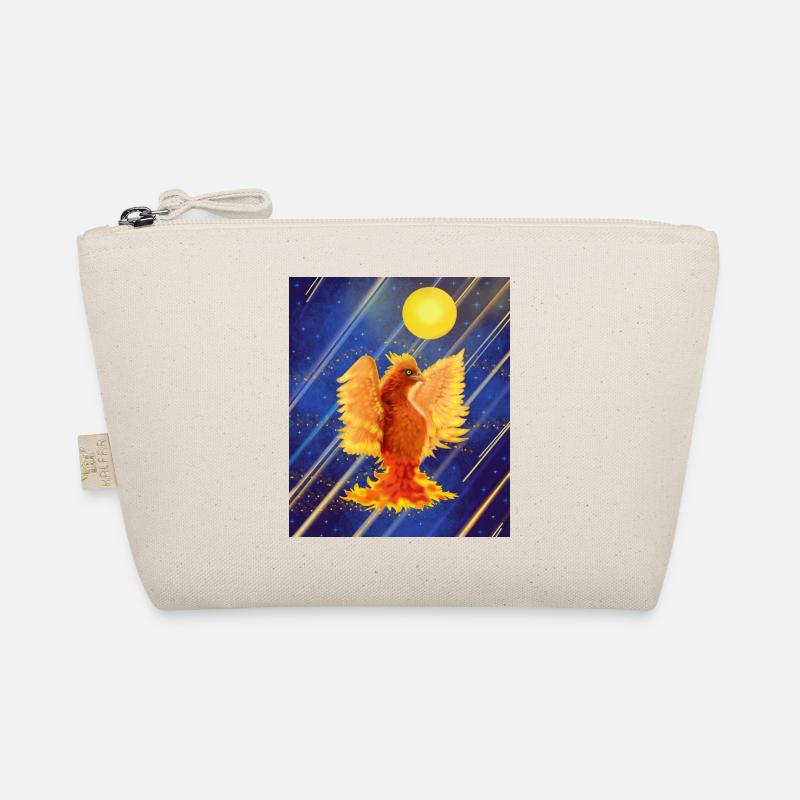 Cosmic Glowing Firebird: Cyber-Semurg Organic Pouch