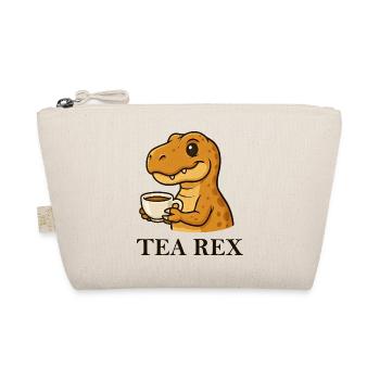 Tea Rex dinosaure T-Shirt buveur de thé Dire - Trousse biologique - nature - Devant