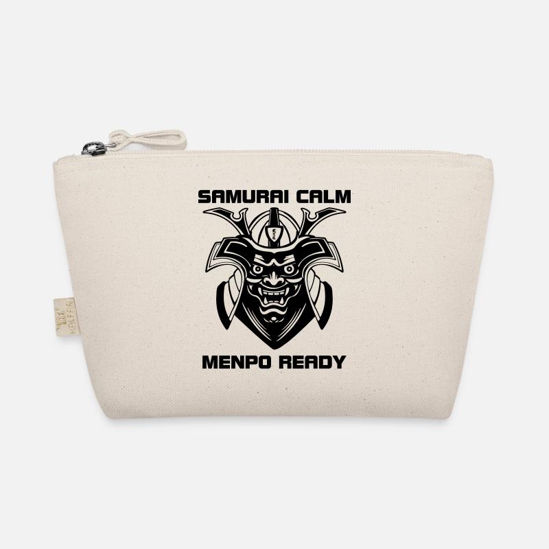 Samurai Calm – Menpo bereit - Bio-Täschchen - Natur