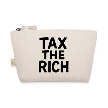 Tax the Rich Schwarz - Bio-Täschchen - Natur - Vorne