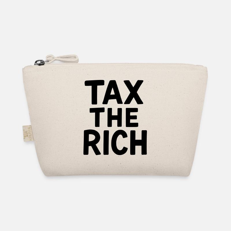 Tax the Rich Schwarz - Bio-Täschchen - Natur